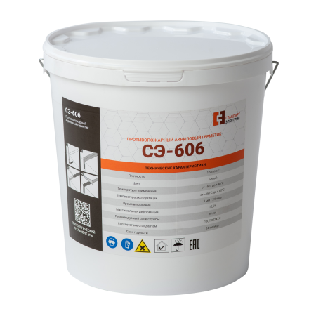 картинка Противопожарный акриловый герметик СЭ-606 (аналог hilti) от магазина Огнекор